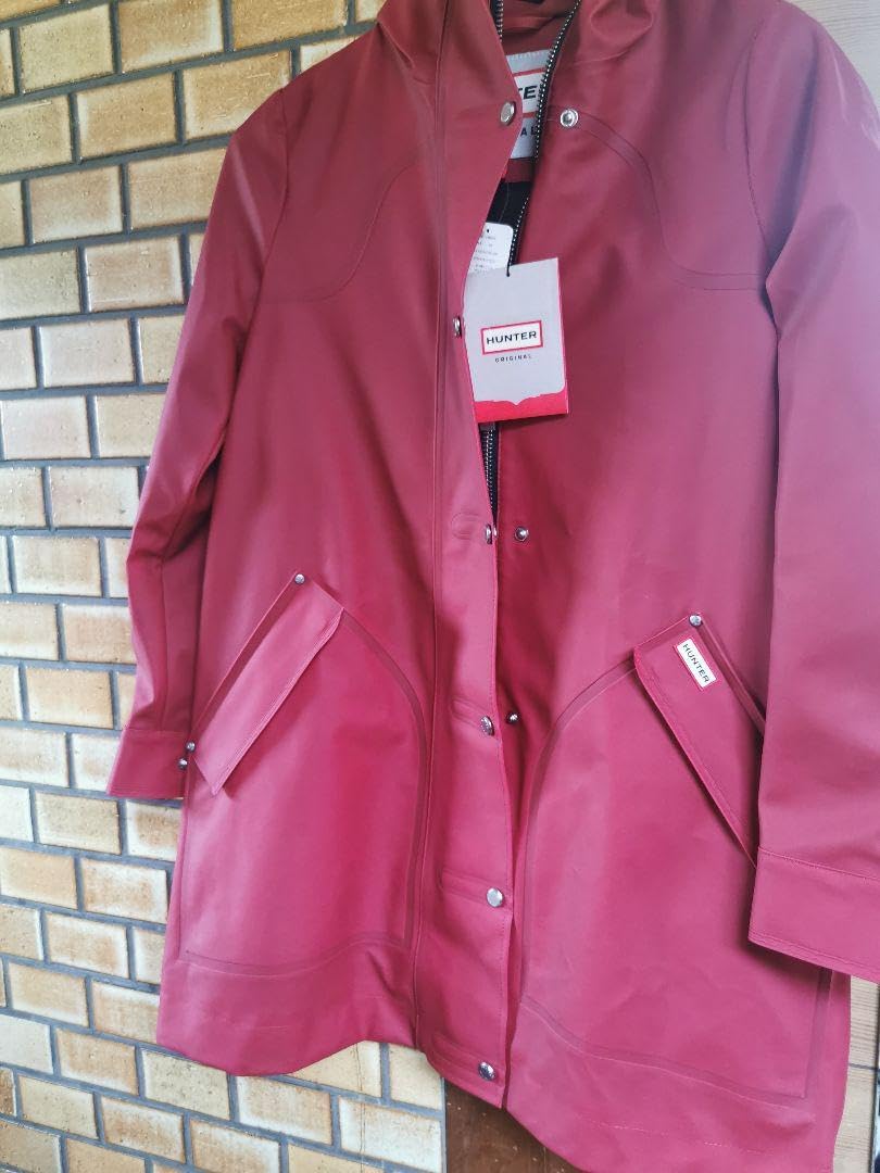 HUNTER レインコート ロング レッド XS レディース 正規取扱店 HUNTER